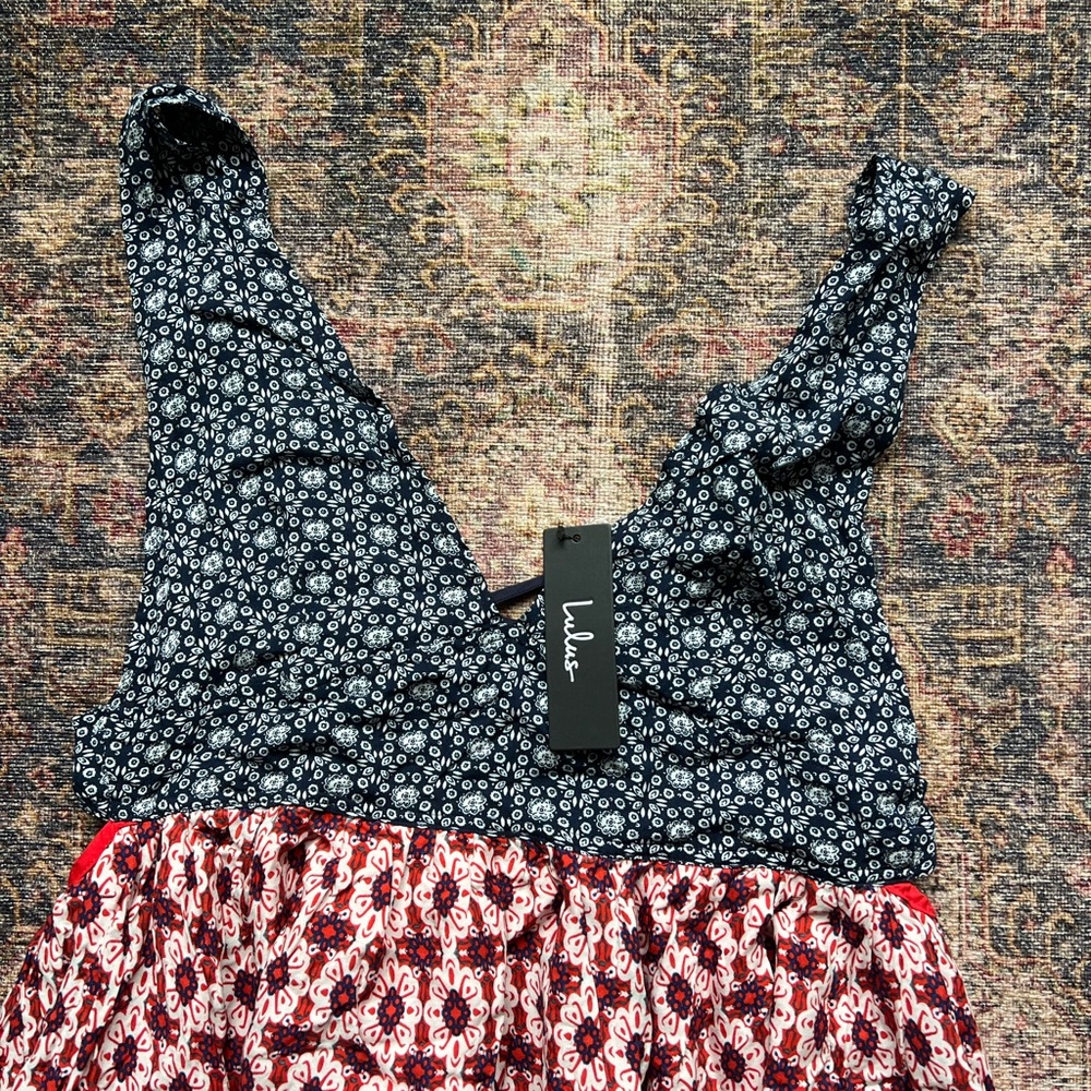 Lulu’s Patterned Mini Dress - Picture 5 of 6